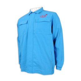 D296 Customized Long Sleeve Net Color Industrial Uniform Double Breast Bag Industrial Uniform Manufacturer D296 Customized Long Sleeve Net Color Industrial Uniform Double Breast Bag Industrial Uniform Manufacturer